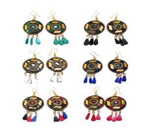 ต่างหูสแตนเลสทางศาสนา GC-ER-150ผู้หญิงชุบทองเป็นของขวัญชุดปาร์ตี้ - Product Image 1