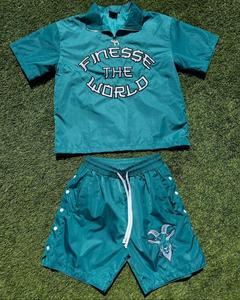 ชุดวอร์มผ้าไนลอนสำหรับผู้ชายชุดวอร์มสั้นดีไซน์ใหม่สำหรับกีฬากลางแจ้งวิ่ง - Product Image 6