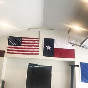 Drapeau du Texas USA TOP FLAGSINC, 4x6 pieds, robuste, brodé, pour extérieur, en nylon 240D, protection UV, rayures cousues, 350g - Product Image 2
