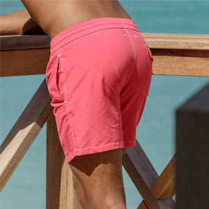 Pantalones cortos de playa de poliéster personalizados para hombre, 1 pieza, tabla de surf, traje de baño corto con cremalleras frontales de bolsillo, estampado, secado rápido, transpirable - Product Image 5