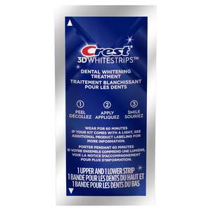 Crest 3D Whitestrips, transformation du sourire en 1 semaine, Whitestrips 3D White, kit de bandes blanchissantes pour les dents, 14 traitements - Product Image 3