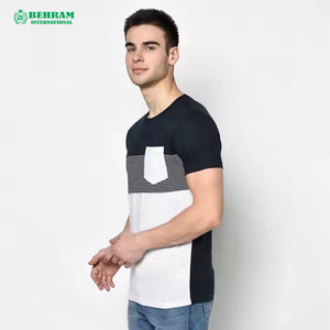 Meilleur fournisseur pakistanais de t-shirts pour hommes en polyester/coton de haute qualité, coupe ample, logo personnalisé sur le devant, anti-boulochage, respirant - Product Image 6