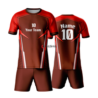 Ensemble de maillots de football pour jeunes et adultes, impression par transfert thermique personnalisée, respirant, séchage rapide, tenue de sport de football