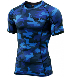 Vente en gros demi manches Rash Guard Swim Wear Séchage rapide Noir Bras sublimés Long Stretch Fitness pour MMA Gym - Product Image 1