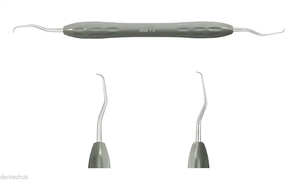 Cureta/Scaler Dental Gracey 1/2 Manual Reutilizable con Mango Ergonómico de Silicona, Afilado, Certificado CE y Aprobado por ISO 13485-2016 - Product Image 2