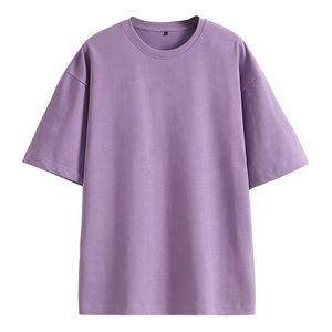 Camisetas de talla grande para hombre, camisetas de manga corta de algodón de punto de secado rápido y transpirable, diseño personalizado liso en blanco OEM personalizado - Product Image 4