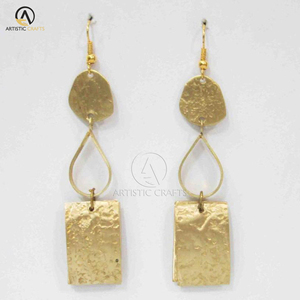 Pendientes de joyería de diseñador irregular de moda para mujer, tamaño personalizado con elegantes cajas de madera - Product Image 1