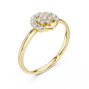 Evadora Bague en diamant 14K pour femme pour fiançailles Bijoux élégants - Product Image 5