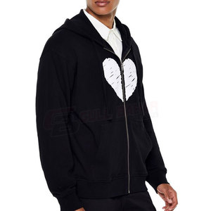 Sudadera con capucha de invierno para hombre, tejido de punto de secado rápido, logotipo de tamaño personalizado, estampado Digital transpirable antibolitas, sudadera de secado rápido - Product Image 3