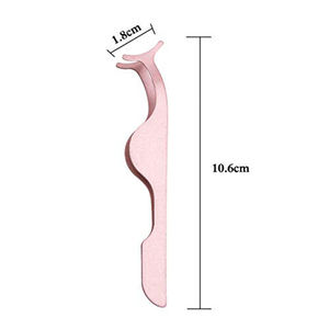 Stainless Steel <b>Eyelash</b> <b>Applicators</b> Tweezers Pink Color Coated Volume Tip <b>Eyelash</b> <b>Applicator</b> Clamps for Beauty Use - Product Image 4
