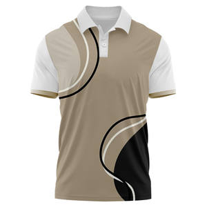 Polos de calidad de lujo para hombres Logotipo de impresión de bordado personalizado y diseño Polo de manga corta para hombres - Product Image 1