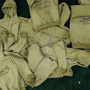 Vente en gros de logo personnalisé imprimé Y2K hiver 100% coton lourd 500 Gsm épaule tombante surdimensionné unisexe ensemble de survêtement pour hommes - Product Image 6