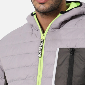 High Quality Custom Made Men's <b>Puffer</b> <b>Jacket</b> Fashionable Stand Collar Streetwear <b>Thin</b> Top for Winter - Product Image 3