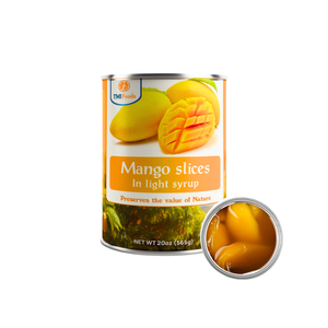 PRODUITS DE QUALITÉ OME Tranches au goût sucré conservé au sirop Fabricant du Vietnam Mangue pelée aux fruits tropiques 580ml en conserve - Product Image 1
