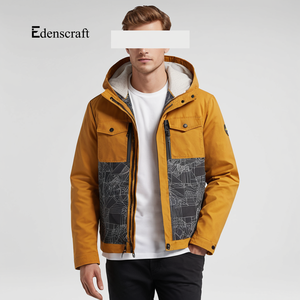 Veste de chasse à capuche pour homme, imprimé camouflage épais, grande taille, hiver, toile durable, respirante, imperméable, personnalisable - Product Image 2