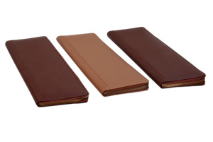 Funda de cuero sintético con logotipo personalizado, Color marrón, gran oferta - Product Image 3