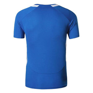 T-shirts de sport en satin 100 % coton anti-plis personnalisés pour hommes, impression numérique, respirants, séchage rapide, pas chers, vente en gros - Product Image 6
