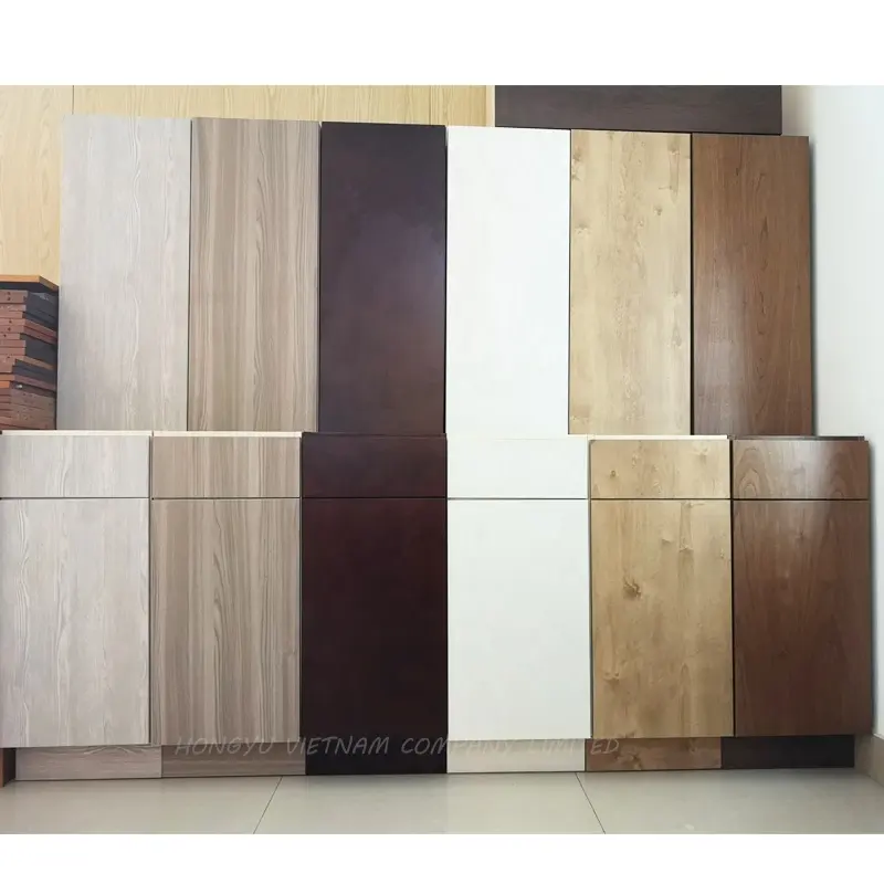 Modernes Holz furnier Holz bereit für die Installation Soft Close Drawer Kitchen Cabinetry Manufac turing RTA