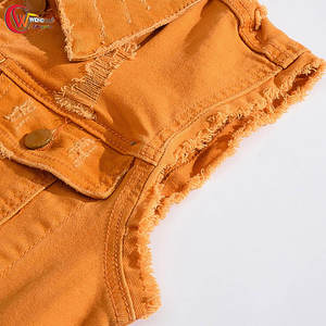 Nouveau design de gilet en jean pour hommes gilet en jean respirant de couleur unie pour hommes gilet en jean pour hommes streetwear - Product Image 3