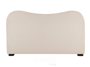 Meubles d'hôtel et d'appartement modernes et créatifs, cadre en bois massif rembourré en tissu, lit king-size et queen-size crème pour usage commercial - Product Image 2