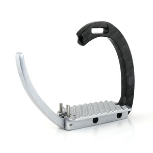 Nueva venta al por mayor de carreras de caballos y estribos de seguridad para montar a caballo, estribo de caballo amortiguador ligero de aluminio y acero inoxidable - Product Image 6