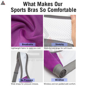 Sujetador Deportivo Transpirable de Soporte Medio para Mujer, Diseño Superior, para Yoga y Correr, Talla Grande, Logotipo de Cristal Simple en la Parte Delantera, Ropa Casual - Product Image 3