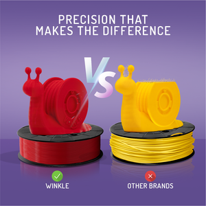 Filament PLA HD WINKLE 2,85 mm 1 kg pour imprimante 3D, tolérance élevée 0,05 mm, compatible lit chauffant 190-230°C, biodégradable, impression facile - Product Image 3