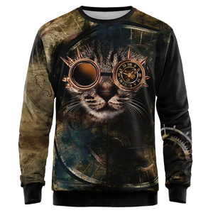 Premium <b>Men</b> Sublimated Sweatshirt 100% Polyester Vintage Embroidered All Over Print Streetwear <b>Pullover</b> Urban Fashion Wholesale - Product Image 2