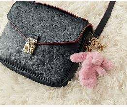 Porte-clés en peluche lapin en coton mignon 3,5 pouces Mini porte-monnaie Charme Pendentif Cadeau Fabriqué en Inde pour femmes - Product Image 4