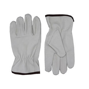 Guantes de Trabajo de Seguridad Industrial de Cuero de Palma Única con Forro Morado para Soldadura y Protección de Manos - Product Image 3