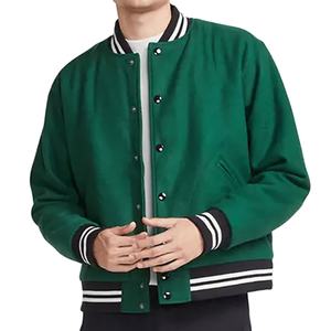 Venta caliente Varsity Jacket Hombres Cuerpo de lana Mangas de cuero con parches de chenilla bordados Letterman hombres chaqueta Varsity Jacket - Product Image 4