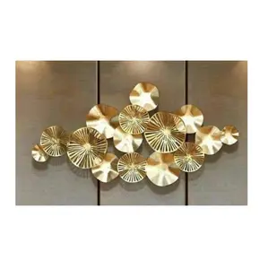 Hot Seller Modern Metal Wall Decor Home Decoração Peças Luxo Alta Qualidade Metal Wall Arts de Fornecedor Indiano