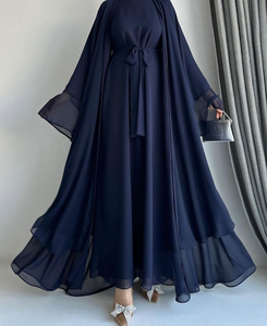 Modern Turkish Abaya Designs with Matching Hijab and Headscarf 2 Piece <b>Set</b> Best Wholesale Prices Custom Designs - Product Image 6
