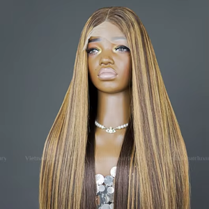 วิกผมเลมีแบบเต็มวิกผมตรงแบบเวียดนามโครงเรียบเนียน - Product Image 1