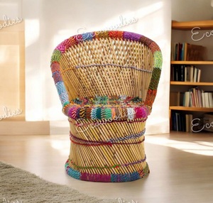 Gran oferta, silla de mimbre de bambú para niños, silla hecha a mano, silla de mimbre elegante para habitación de niños, jardín - Product Image 4