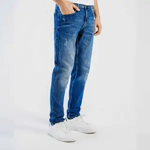High Quality Fashion Baggy Jeans Multi Pocket Men's Denim Pants Custom Men's Jeans For Cargo Trousers