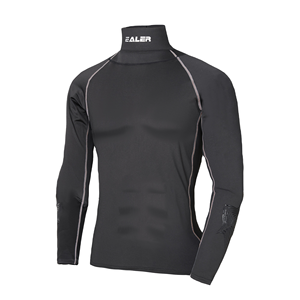 Maillot de hockey sur glace extensible, compressif, résistant aux coupures, respirant, à séchage rapide, avec protection du cou et adhérence - Product Image 1