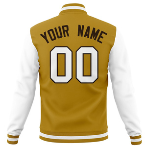 LOW MOQ Custom Winter Letter Varsity Jacket Leather College Bomber Chaquetas bordadas para hombres - Product Image 3