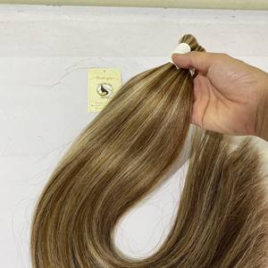 Extensions de cheveux naturels lisses et coquines, contrôle en vrac avec Piano, mèches vierges, 100% de densité - Product Image 5