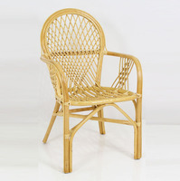 Chaise de salle à manger moderne Javana avec housse amovible - Matériel en rotin/osier pour la maison, le bureau, l'appartement et l'hôtel