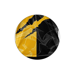 Noir Jaune Combinaison Élégant Rétro Classique Football Maillots Ensemble Top Vintage Design Adultes 100% Polyester Respirant - Product Image 6