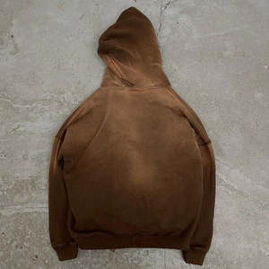 Custom Unisex Acid Wash Winter Printed Streetwear Tracksuit 460gsm Distressed Casual Regular Fit Heavyweight Jogger Zip-Up - Product Image 3