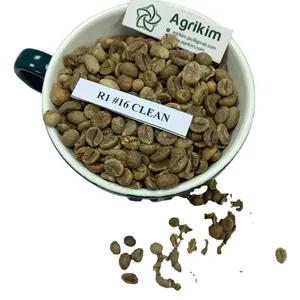 Robusta green coffee beans wet polished raw coffee beans from Agrikim company +84 326055616