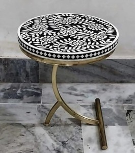 Venta al por mayor de lujo hecho a mano de estilo moderno hueso incrustaciones mesa de centro de la India para el dormitorio del hotel o apartamento - Product Image 1