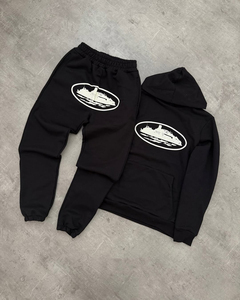 Costumes de jogging en coton de haute qualité avec logo personnalisé survêtement de sport tendance à fermeture éclair pour hommes coupe-vent en polyester survêtement de rue coupe-vent - Product Image 3