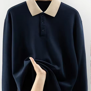 Sudadera con capucha de punto para hombre personalizada de otoño e invierno, sudadera cálida de algodón grueso para parejas, venta al por mayor, sudaderas con capucha de muestra gratuita - Product Image 1