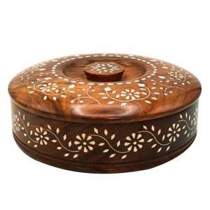 Boîte de rangement pour épices en bois rond de haute qualité, écologique, décorative, boîte à herbes et à masala, tiroir de rangement, cuisine à domicile - Product Image 2