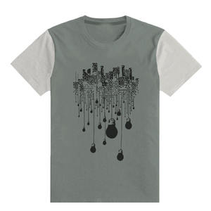 T-shirt uni 180gsm imprimé T-shirt pour hommes avec t-shirt imprimé surdimensionné en coton biologique vierge T-shirts pour hommes - Product Image 1