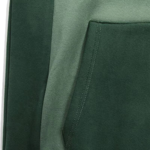 Sweat à capuche homme tendance automne-hiver, personnalisé, décontracté, léger, en polaire unie bicolore, mélange polyester/coton, teint uni - Product Image 4