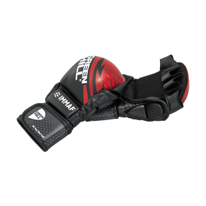 Gants de sparring MMA Green Hill approuvés IMMAF en cuir PU, tailles 10oz, 12oz, 16oz, avec lacets au poignet, équipement de boxe - Product Image 2